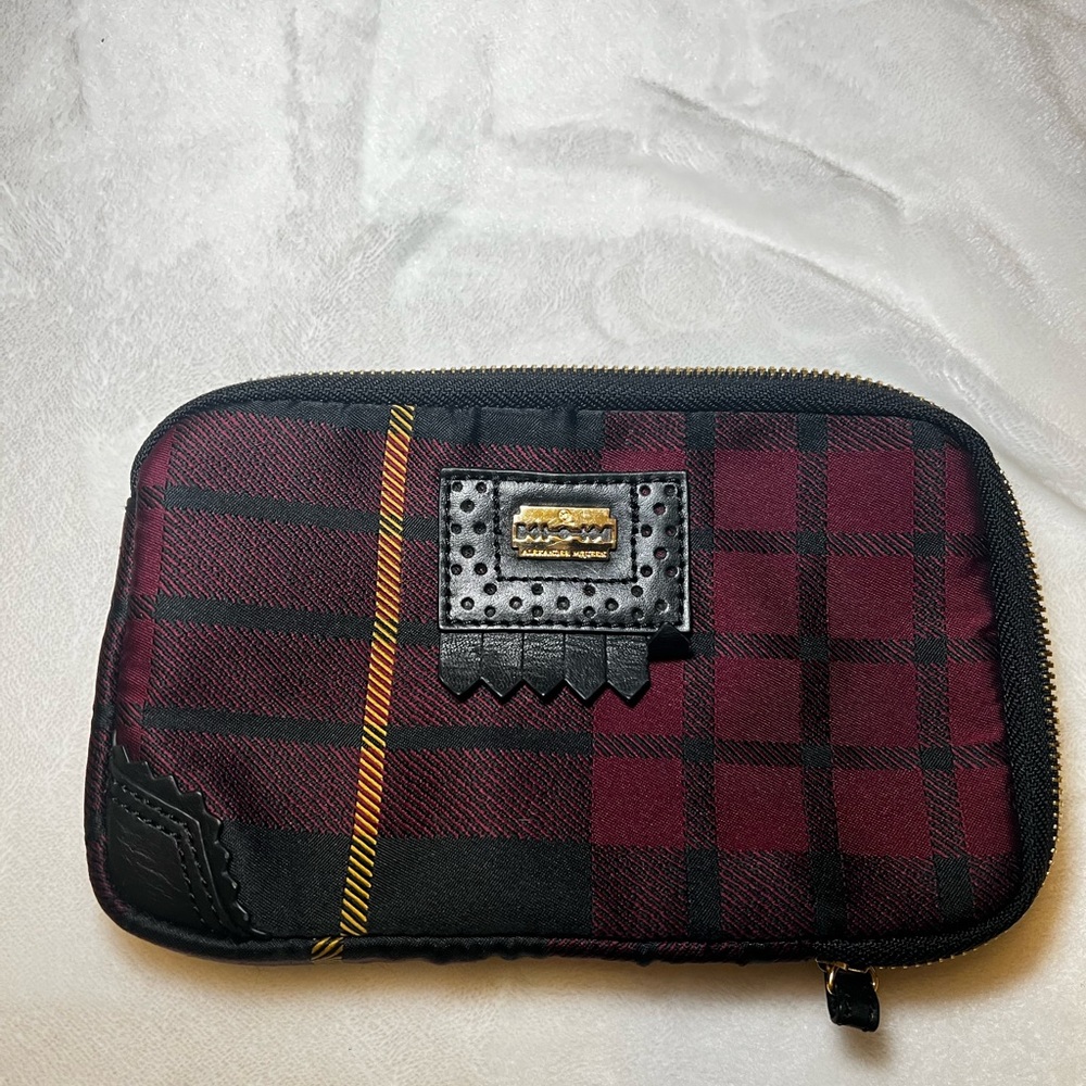 Alexander McQueen Mini Tartan Wristlet 9x6